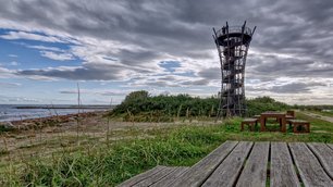 Strand mit Ausguck