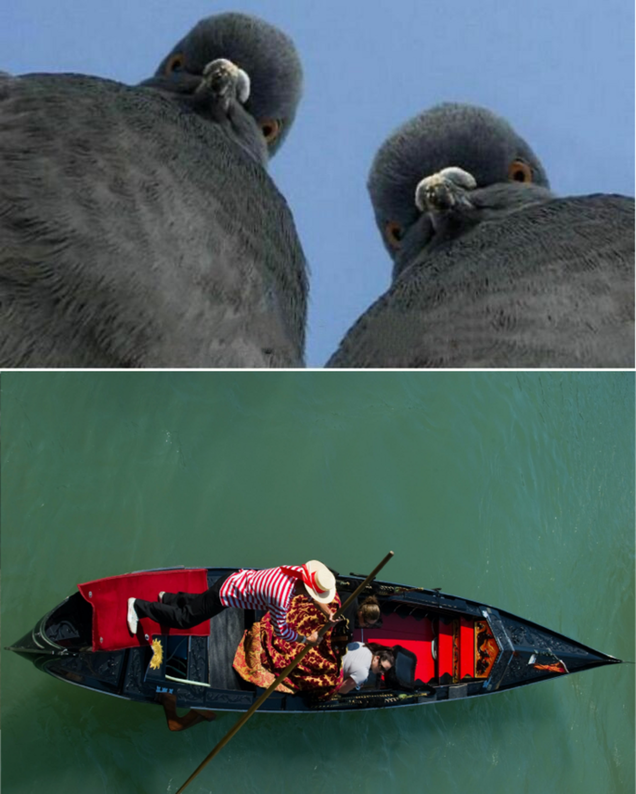 Ein Moment der Spannung in Venedig.