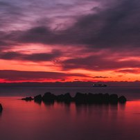 Unfassbar schöner Sonnenuntergang bei Triest