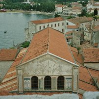 Kirchturm von Porec mit Ostblick