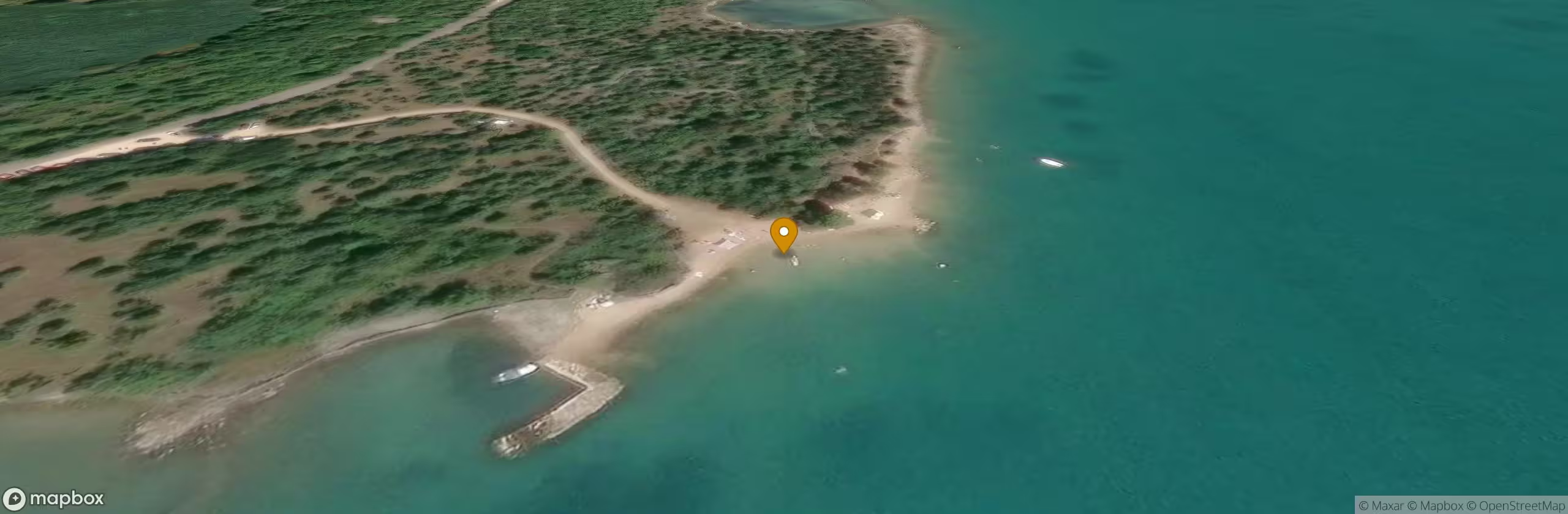 Natural beach near Čižići