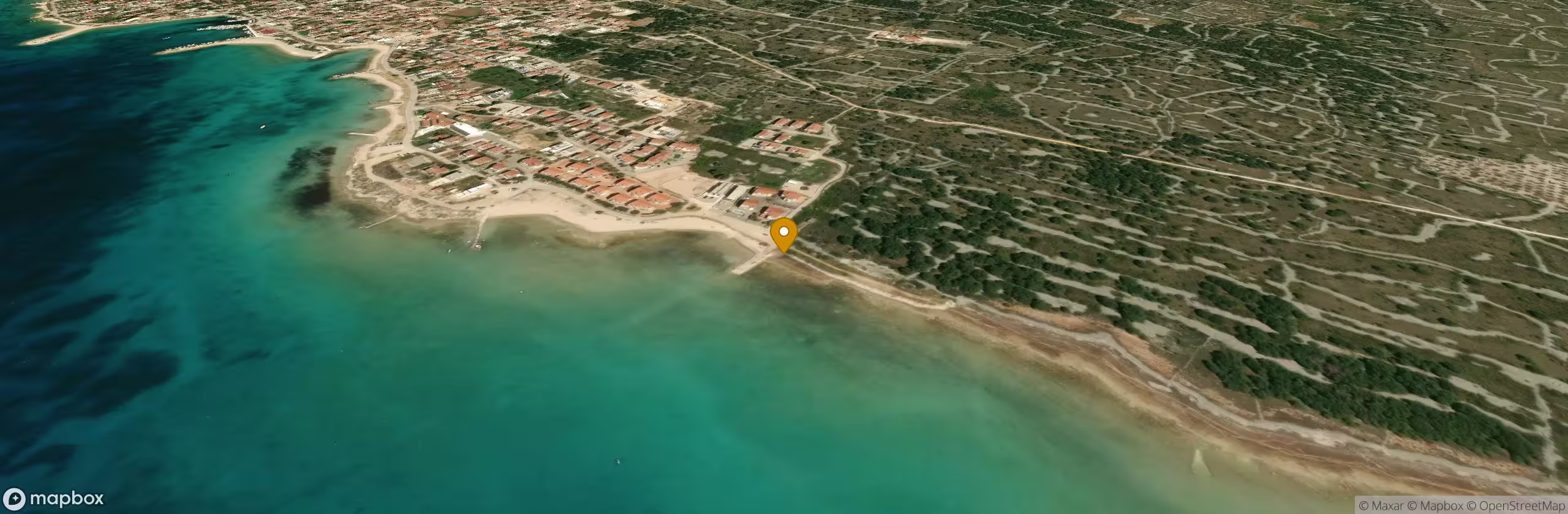 Dog beach between Jadrija and Srima