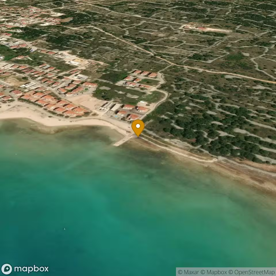 Dog beach between Jadrija and Srima